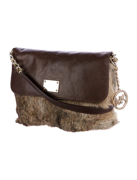 michael kors faux fur purse|michael kors skull purse.